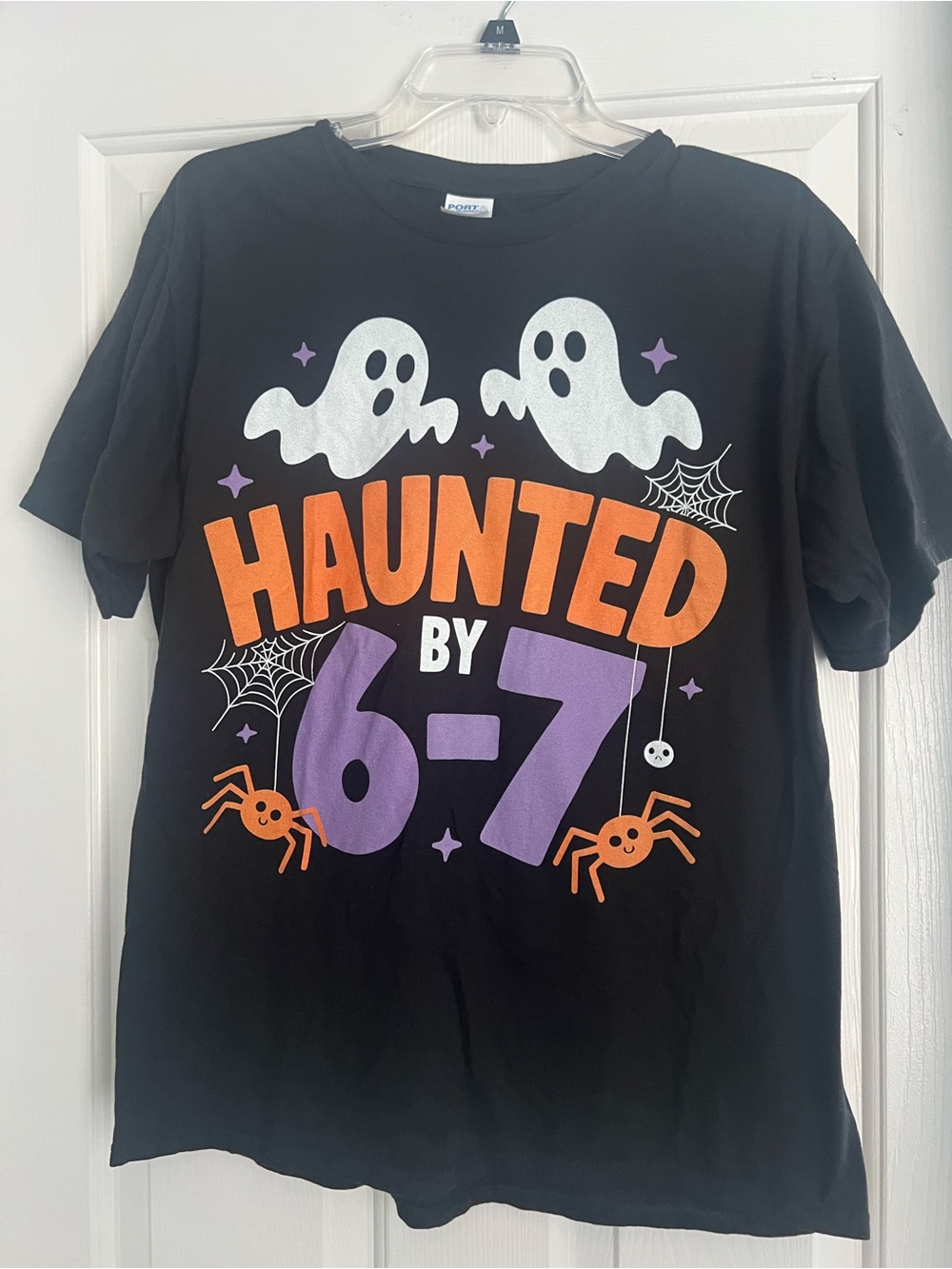 Port & Company Haunted by 67 Halloween Graphic Tee Size L